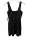 Reformation Size 0 Black Linen Sleeveless Shirred Darted Mini Dress Black / 0