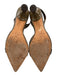 Alexandre Birman Shoe Size 37.5 Taupe Brown Leather Suede Pointed Toe Pumps Taupe Brown / 37.5