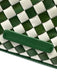 Loeffler Randall Green & White Leather Zip Close Woven Crossbody Strap Bag Green & White / Small
