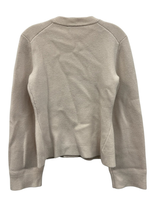 Jenni Kayne Size S Cream White Wool & Cashmere Knit Button Up Cardigan Cream White / S