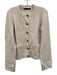 Jenni Kayne Size S Cream White Wool & Cashmere Knit Button Up Cardigan Cream White / S
