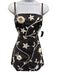 Cynthia Rowley Size 2 Black & White Polyester & Wool Spaghetti Strap Mini Dress Black & White / 2