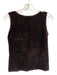 Fendi Size 36 Brown Polyamide Blend Sleeveless Fuzzy Glitter Tank Top Brown / 36