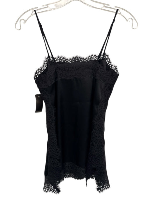 Wilfred Size XXS/XS Black Triacetate Blend Spaghetti Strap Side Slits Short Set Black / XXS/XS