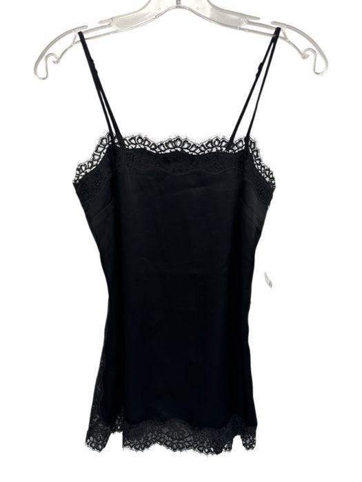 Wilfred Size XXS/XS Black Triacetate Blend Spaghetti Strap Side Slits Short Set Black / XXS/XS