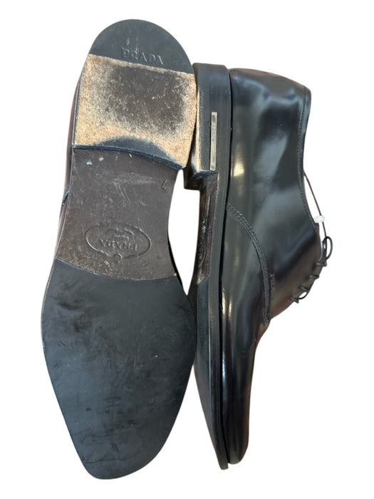 Prada Shoe Size 7 Black Leather Lace Up Men's Oxford 7