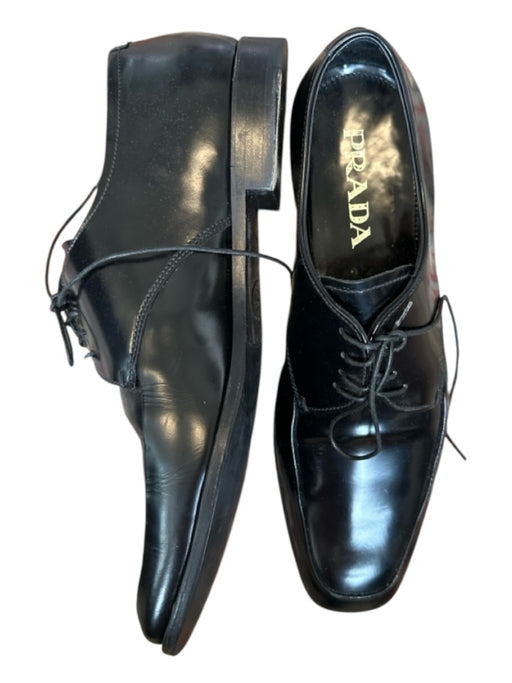 Prada Shoe Size 7 Black Leather Lace Up Men's Oxford 7