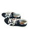 Prada Shoe Size 7 AS IS Navy & White Canvas & Leather Lace Up Athletic Sneakers Navy & White / 7