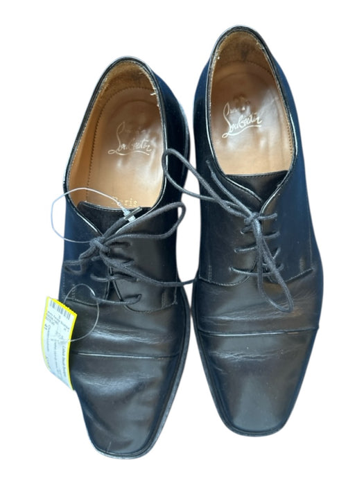 Christian Louboutin Shoe Size 41 Black Leather Lace Up Men's Oxford Black / 41