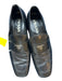 Prada Shoe Size 7 Black & Silver Leather logo Driver Men's Loafers Black & Silver / 7