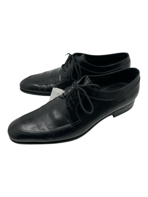 Ferragamo Shoe Size 8 Black Leather Solid loafer Men's Shoes 8