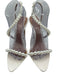 Retrofete Shoe Size 38.5 White Leather Satin open pointed toe Faux Pearl Sandals White / 38.5