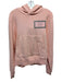 Amiri Size XS Light Pink Cotton Kangaroo Pocket Hood Graphic Print Sweatshirt Light Pink / XS