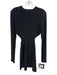 Norma Kamali Size M/38 Black Polyester Cut Out Long Sleeve Dress Black / M/38