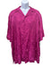 Versace NWT Size 43 Pink Silk Floral Button up Men's Short Sleeve Pink / 43