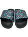 Versace Shoe Size 44 Black, Purple & Aqua Rubber Slide Shoes Black, Purple & Aqua / 44