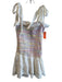 Love Shack Fancy Size Small White & Multi Cotton Blend Stretch Bodice Dress White & Multi / Small