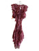 Misa Size Medium Dark pink & Mulit Polyester Floral Open Back Tiered Dress Dark pink & Mulit / Medium
