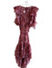 Misa Size Medium Dark pink & Mulit Polyester Floral Open Back Tiered Dress Dark pink & Mulit / Medium