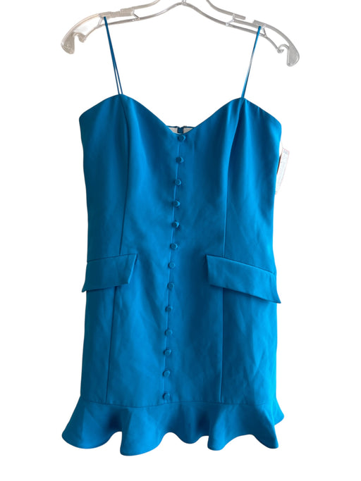 Amanda Uprichard Size 4 Royal Blue No Fabric Tag Strapless Back Zip Romper Royal Blue / 4