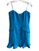 Amanda Uprichard Size 4 Royal Blue No Fabric Tag Strapless Back Zip Romper Royal Blue / 4