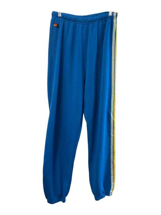 Aviator Nation Size L Blue Polyester Blend Interior Drawstring Patch Logo Pants Blue / L