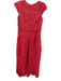 Shoshanna Size 4 Red Polyester Guipere Lace Overlay Cap Sleeve Lined Midi Dress Red / 4