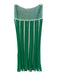 Amanda Uprichard Size XS Green Viscose & Polyester Empire Waist Striped Dress Green / XS