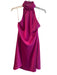 Lovers + Friends Size M Pink Polyester Satin Mock Neck Hidden Back Zipper Dress Pink / M
