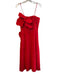 Farm Size Medium Red Cotton Blend Adjustable Spaghetti Straps Applique Dress Red / Medium