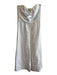 AMUR Size 8 White Cotton Strapless Wide Leg Side Zip Pin Tucks Jumpsuit White / 8
