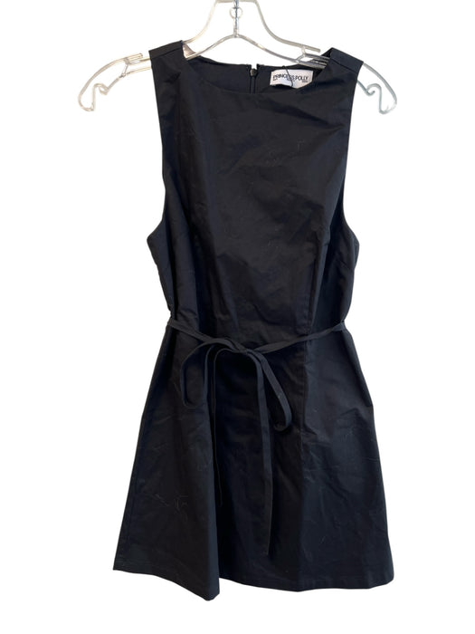 Princess Polly Size 4 Black Polyester Blend Sleeveless Back Zip Dress Black / 4