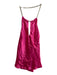ASTR Size Small Hot pink Viscose Gold Chain Detail Halter keyhole front Top Hot pink / Small
