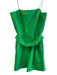 Amanda Uprichard Size Small Apple Green Viscose Strapless Belt Romper Apple Green / Small