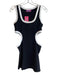 Edikted Size Medium Black & White Polyester Sleeveless Scoop Neck Ribbed Dress Black & White / Medium