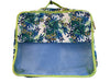 Lily Pulitzer Blue, White & Green Nylon Mesh Panel Top Handle Square Luggage Blue, White & Green