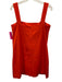 Pearl by Lela Rose Size Medium Orange Cotton Blend Sleeveless Floral Dress Orange / Medium