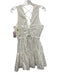 Ramy Brook Size M White Cotton & Spandex Sleeveless V Neck Elastic Waist Dress White / M