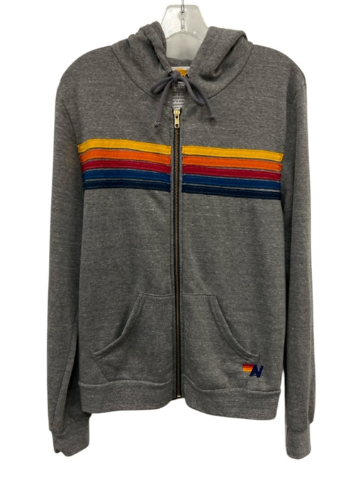 Aviator Nation Size M Gray & multi Cotton & Polyester Blend Long Sleeve Jacket Gray & multi / M
