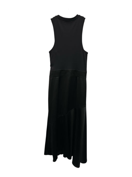 Ted Baker Size 2 Black Polyamide Sleeveless Ribbed Buckle Wrists Midi Dress Black / 2