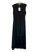 Misa Size XS Black Polyester Sleeveless Rhinestone Back Zip Maxi Dress Black / XS