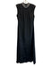 Misa Size XS Black Polyester Sleeveless Rhinestone Back Zip Maxi Dress Black / XS