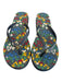 Tory Burch Shoe Size EST 7.5/8 Blue Multi Manmade Material Thong Strap Shoes Blue Multi / EST 7.5/8