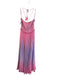 Rococo Sand Size M Pink Viscose Strapless Halter Tassel Layered Dress Pink / M
