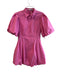 Simkhai Size 4 Pink Cotton & Polyamide Puff Sleeves Collar Bubble Skirt Dress Pink / 4