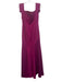 RENE RUIZ Size 6 Fuchsia Polyester Off Shoulder Fabric Block Front Slit Gown Fuchsia / 6