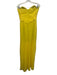 RENE RUIZ Size 4 Yellow Polyester Strapless Chiffon Overlay Pleated Top Gown Yellow / 4