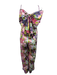 Hutch Size 4 Lavender, Green & Multi Cotton Strapless Floral Front Bow Jumpsuit Lavender, Green & Multi / 4