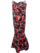 Parker Black Size S / 6 Black, Red & Multi Polyester Floral Strapless Gown Black, Red & Multi / S / 6