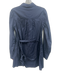 Ramy Brook Size S Navy Blue Cotton Long Sleeve Collar Button Down Mini Dress Navy Blue / S